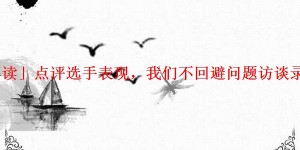 「解读」点评选手表现，我们不回避问题访谈录杨青